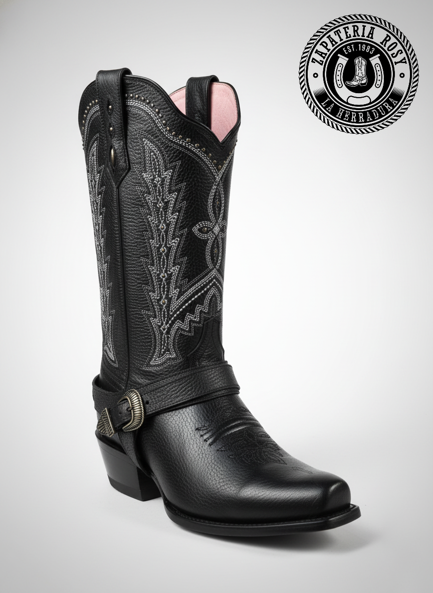 BOTA DE RODEO RIO GRANDE NEGRA CECILIA