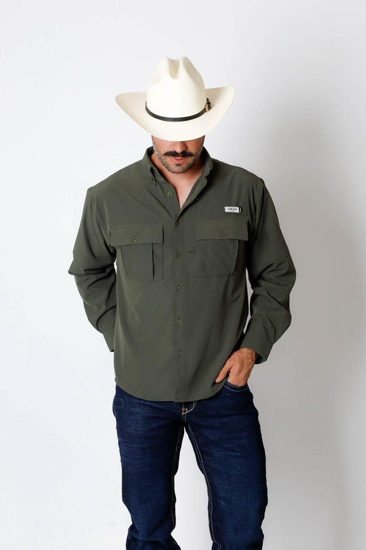 Mens "PERFORMANCE GEAR" Long Sleeve Shirt CERO UNO