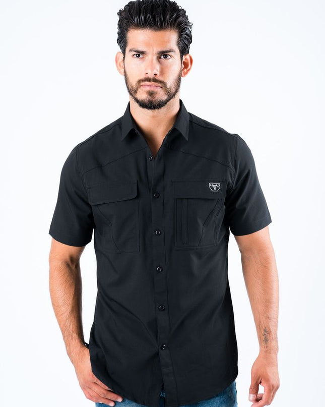 Men's Fishing Short Sleeve Shirt PLATINI
