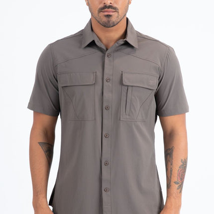 Men's Fishing Short Sleeve Shirt PLATINI