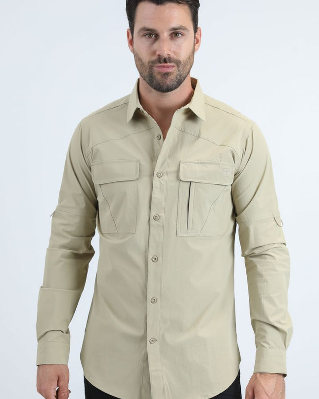 Mens "PERFORMANCE GEAR" Long Sleeve Shirt PLATINI
