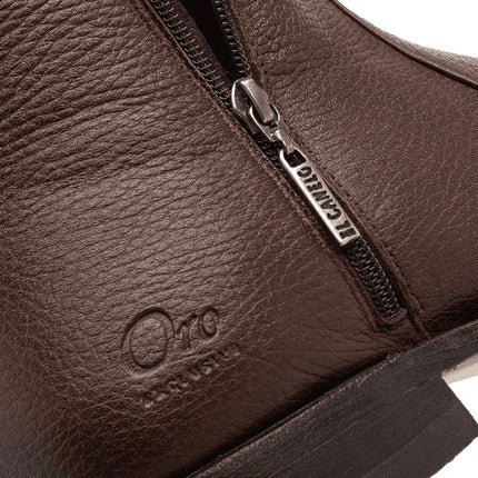 BOTIN CASUAL ORO SOLIS PIEL VENADO EL CANELO