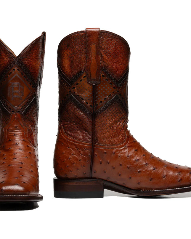 BOTA URBANA EXOTICA LEGADO TAOS AVEZTRUZ COGNAC