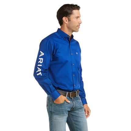 CAMISA ARIAT SOLD TWILL AZUL CORTE CLASICO ARIAT