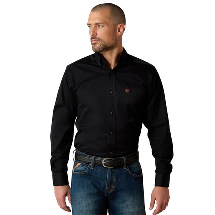 CAMISA ARIAT SOLD TWILL NEGRO CORTE CLASICO ARIAT