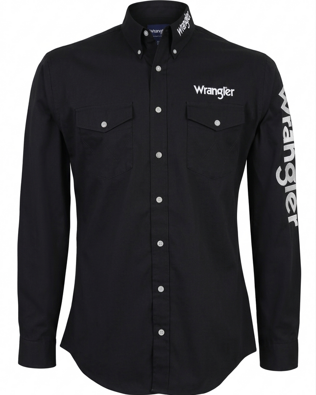 CAMISA VAQUERA WRANGLER REGULAR FIT BLK WRANGLER