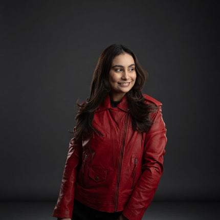 Chaqueta moto de cuero clásica scully SCULLY