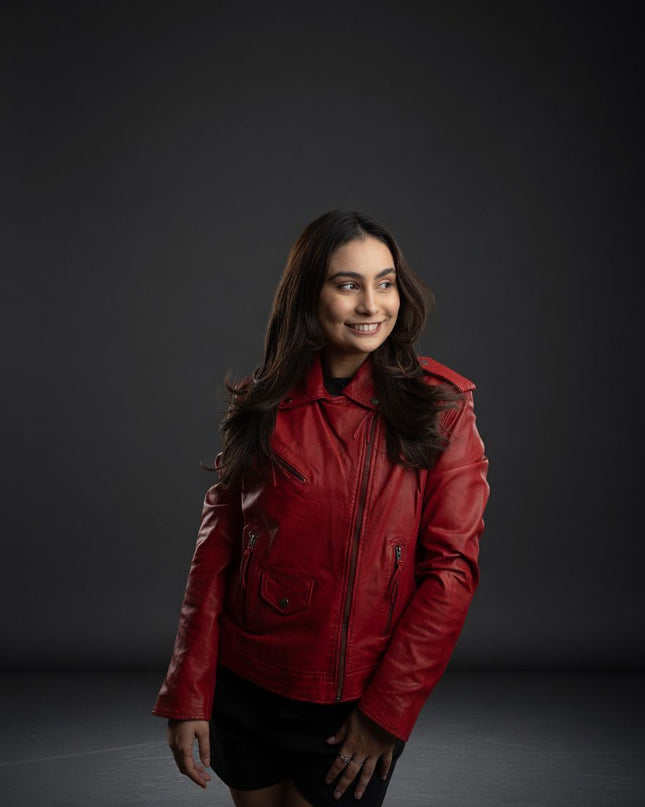 Chaqueta moto de cuero clásica scully SCULLY