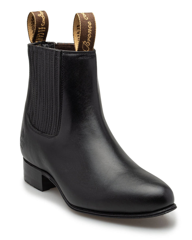 BOTIN CHARRO BRONCE EL CANELO NAPA NEGRO