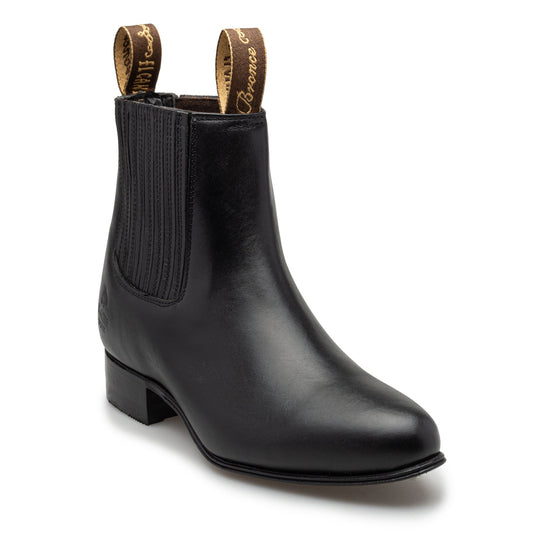 BOTIN CHARRO BRONCE EL CANELO NAPA NEGRO