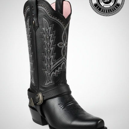 BOTA DE RODEO RIO GRANDE NEGRA CECILIA