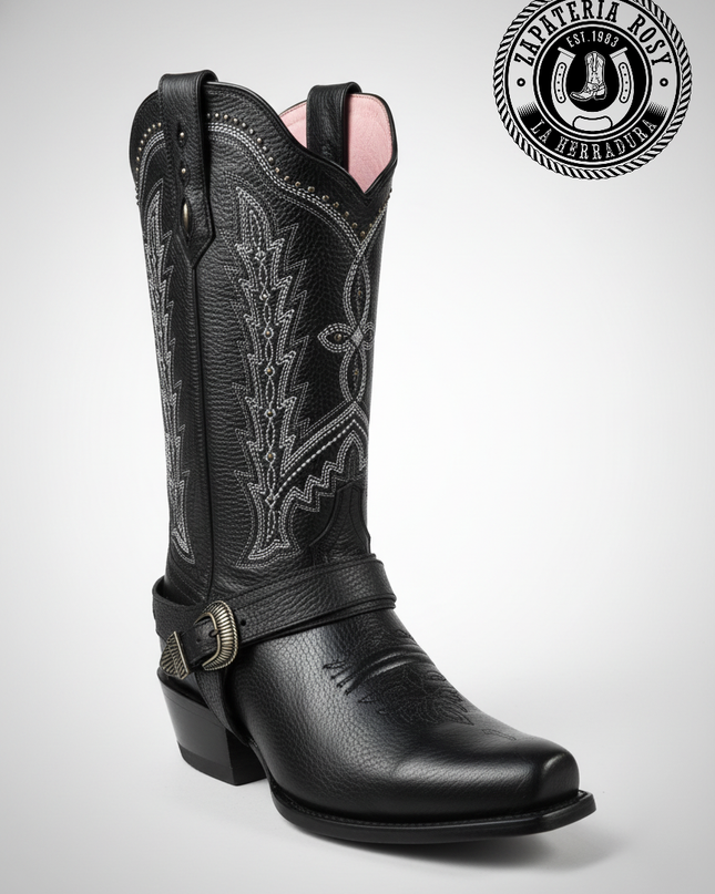 BOTA DE RODEO RIO GRANDE NEGRA CECILIA