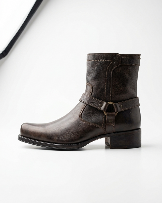 BOTIN CAFE CON ZIPPER INMODA MOTO INMODA