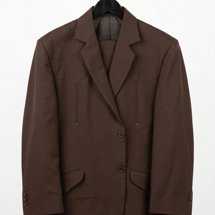 TRAJE VAQUERO FAR WEST BORDADO CAFE FARWEST