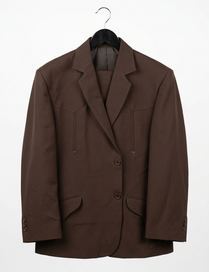 TRAJE VAQUERO FAR WEST BORDADO CAFE FARWEST