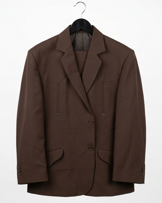 TRAJE VAQUERO FAR WEST BORDADO CAFE FARWEST