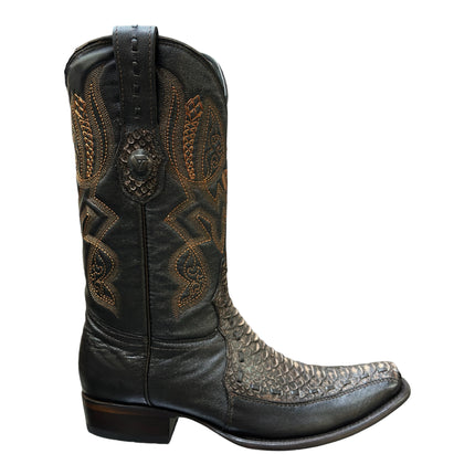 BOTA VAQUERA FASHION TOMBSTONE PITON CAFE PARA CABALLERO Tombstone Boots