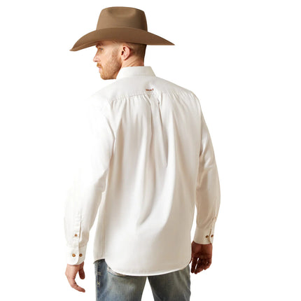 CAMISA ARIAT SOLD TWILL BLANCO CORTE CLASICO ARIAT