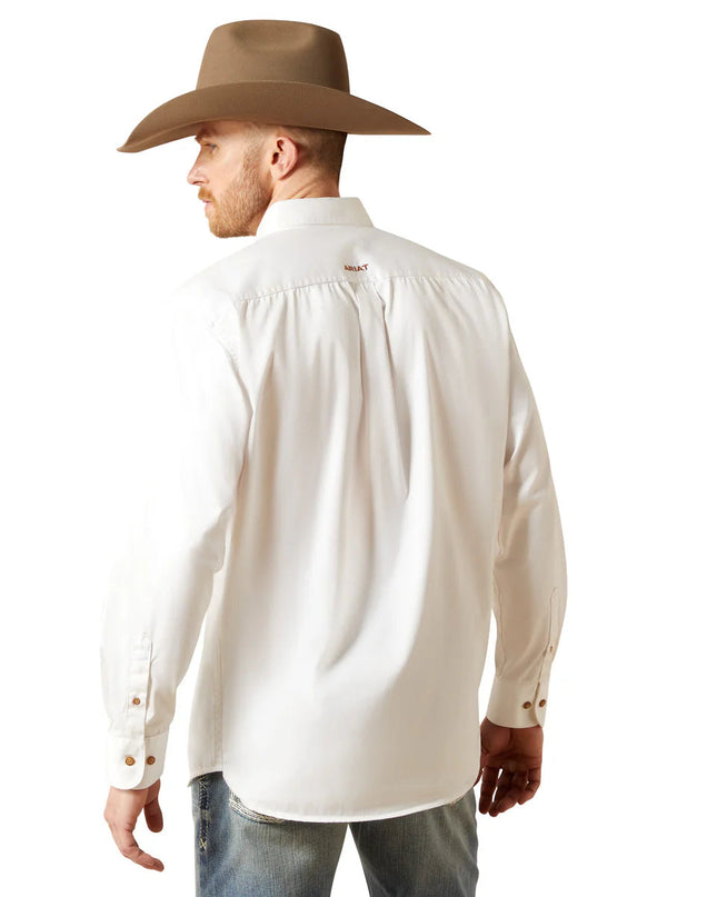 CAMISA ARIAT SOLD TWILL BLANCO CORTE CLASICO ARIAT