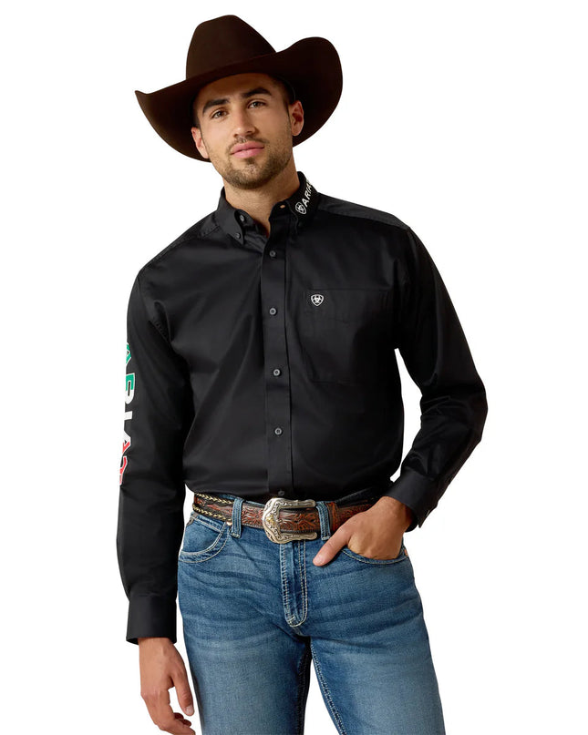 CAMISA ARIAT TEAM LOGO MEXICO CORTE CLASICO ARIAT