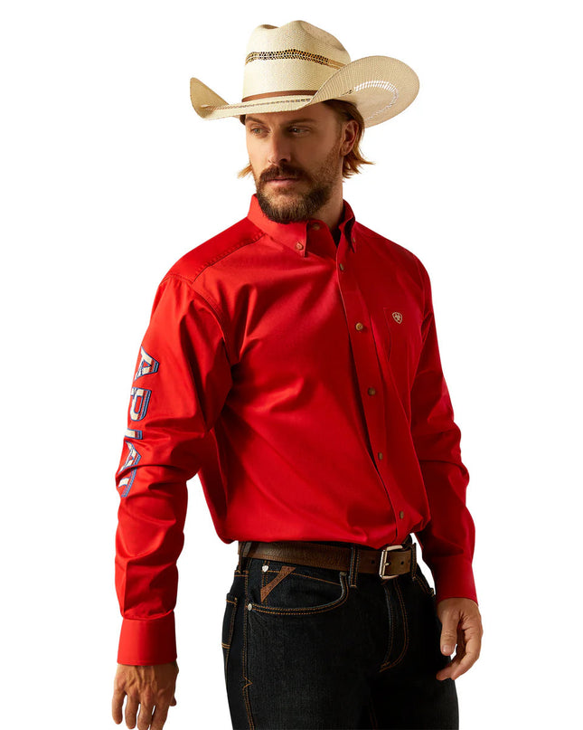 Camisa Ariat Team Logo Twill Rojo Corte Clásico ARIAT
