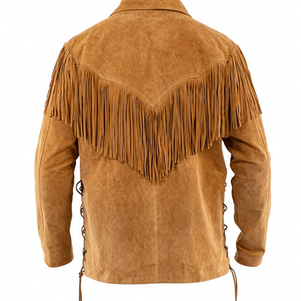 MEN'S FRINGE JACKET SCULLY BOURBON BOAR SUEDE) SCULLY