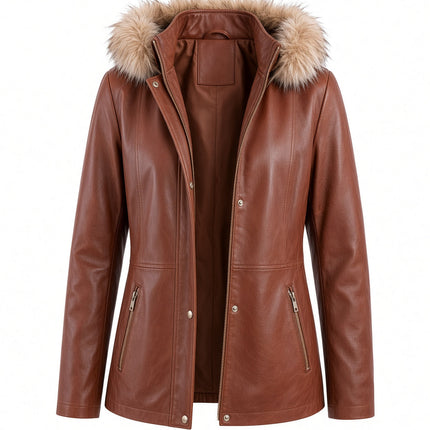 LADIES JACKET BROWN SCULLY SCULLY
