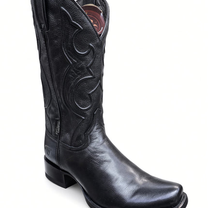 BOTA VAQUERA CLASICA PARA CABALLERO NEGRO CABORCA CABORCA