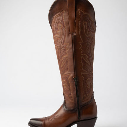 BOTA VAQUERA ALTA SHEDRON VIRUS WESTERN BOOTS PARA DAMA VIRUS WESTERN BOOTS