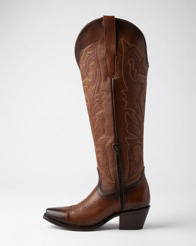 BOTA VAQUERA ALTA SHEDRON VIRUS WESTERN BOOTS PARA DAMA VIRUS WESTERN BOOTS