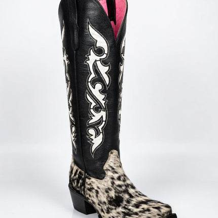BOTA VAQUERA ALTA PELO DE VACA VIRUS WESTERN BOOTS PARA DAMA VIRUS WESTERN BOOTS