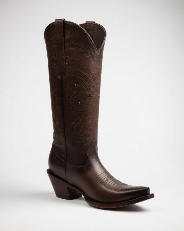 BOTA ALA CAFE VAQUERA VIRUS WESTERN BOOTS PARA DAMA VIRUS WESTERN BOOTS