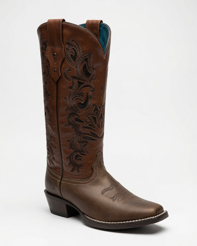 BOTA RODEO CABALLO DORADO ANA PARA DAMA caballo dorado