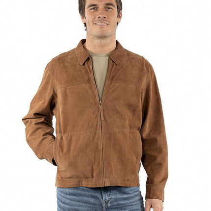 CHAMARRA DE CUERO SCULLY CAFE / CAFE OSCURO REVERSIBLE PARA CABALLERO SCULLY