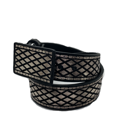 Cinturon Piteado Hilo Plata Zapateria Rosy