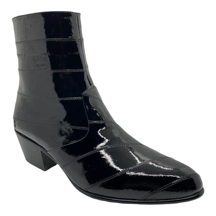 BOTIN MARQUEZ DE LEON PIEL DE ANGUILA NEGRO Marquez De Leon
