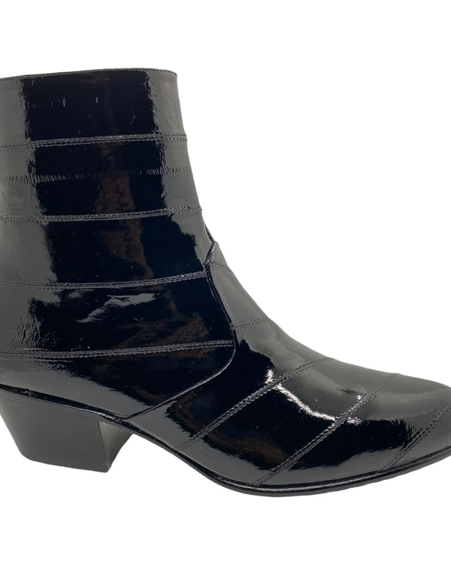 BOTIN MARQUEZ DE LEON PIEL DE ANGUILA NEGRO Marquez De Leon