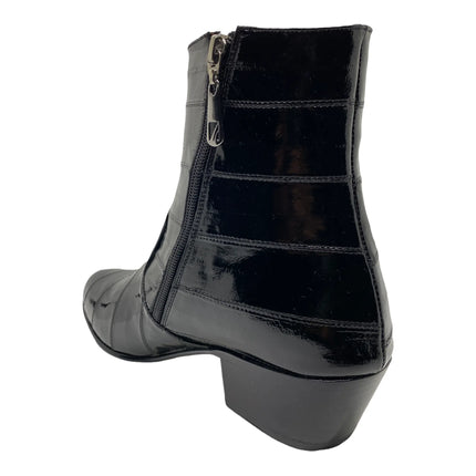 BOTIN MARQUEZ DE LEON PIEL DE ANGUILA NEGRO Marquez De Leon