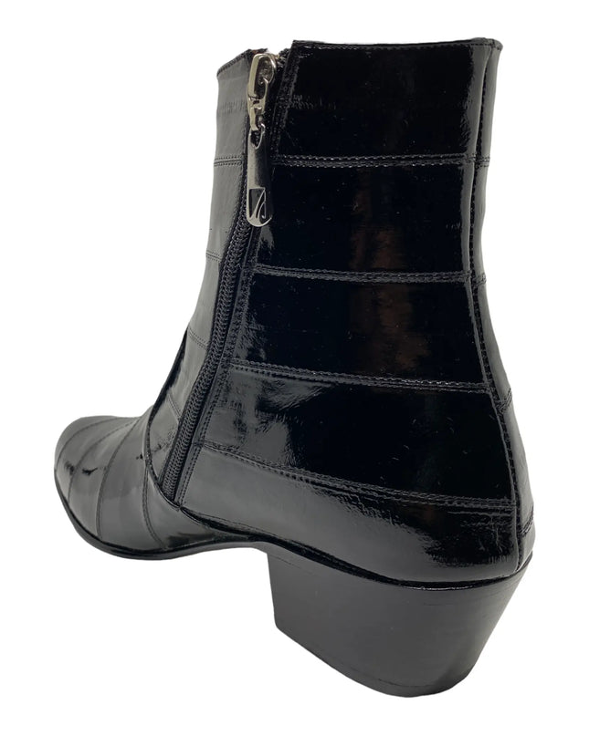 BOTIN MARQUEZ DE LEON PIEL DE ANGUILA NEGRO Marquez De Leon