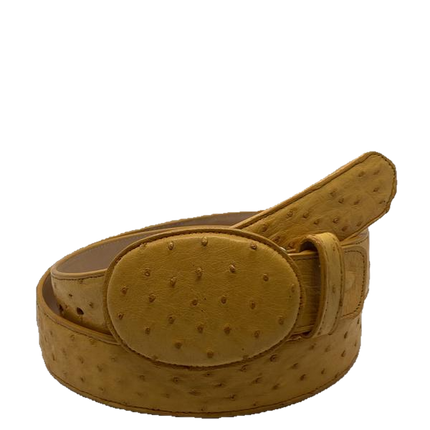CINTOS VAQUEROS J.W PIEL EXOTICO DE AVESTRUZ ORIGINAL Mario Montana