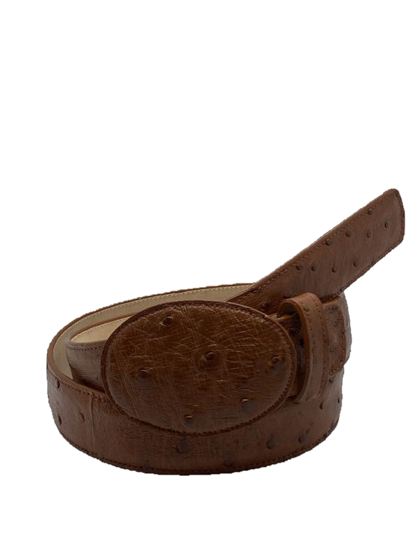 CINTOS VAQUEROS J.W PIEL EXOTICO DE AVESTRUZ ORIGINAL Mario Montana