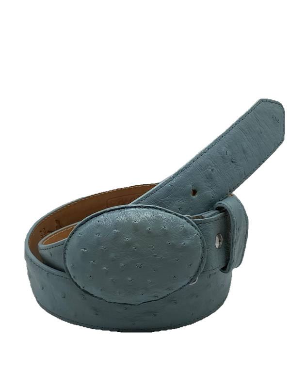 CINTOS VAQUEROS J.W PIEL EXOTICO DE AVESTRUZ ORIGINAL Mario Montana