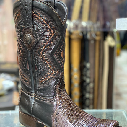 BOTA VAQUERA FASHION TOMBSTONE ARMADILLO CAFE Tombstone Boots