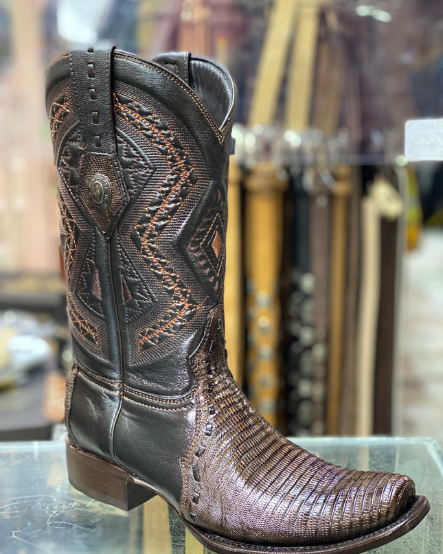 BOTA VAQUERA FASHION TOMBSTONE ARMADILLO CAFE Tombstone Boots