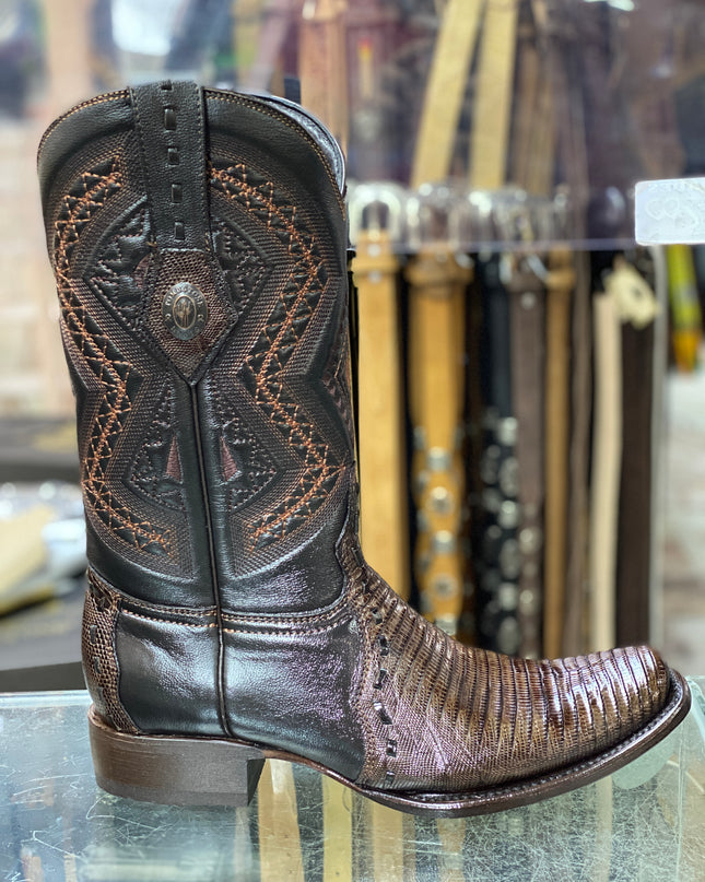 BOTA VAQUERA FASHION TOMBSTONE ARMADILLO CAFE Tombstone Boots