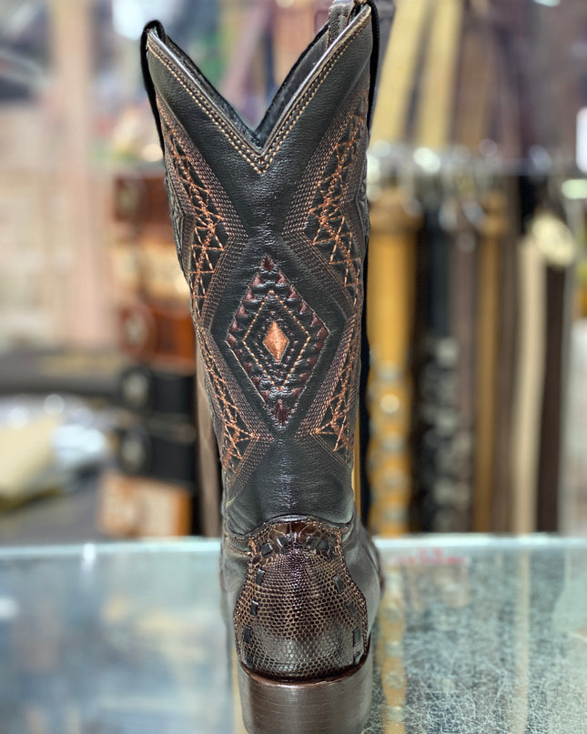BOTA VAQUERA FASHION TOMBSTONE ARMADILLO CAFE Tombstone Boots