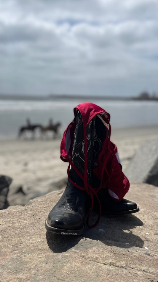 BOTA VAQUERA PUNTAL SIERRENO BOOTS RENATA BLACK PARA DAMA botas sierreno