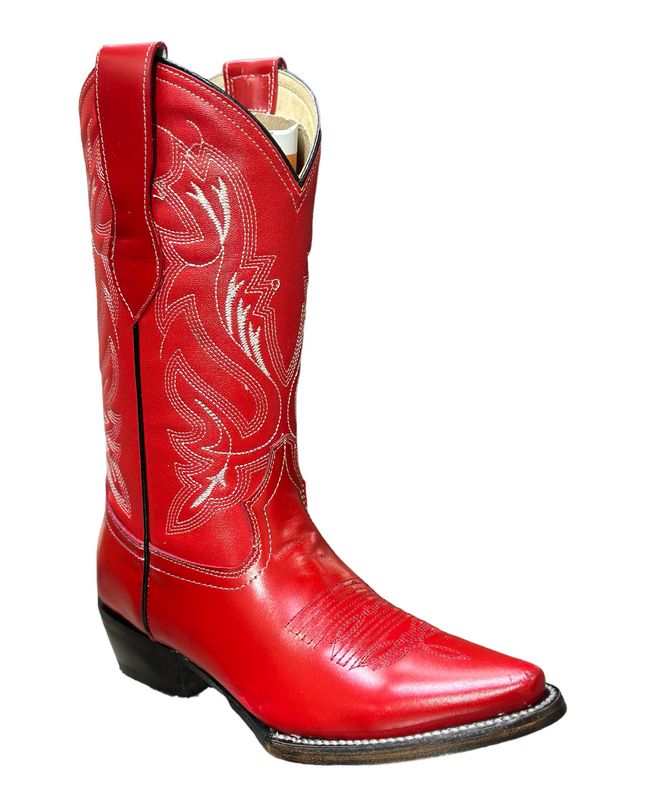 BOTA VAQUERA PUNTAL SIERRENO BOOTS PAULINA RED PARA DAMA botas sierreno