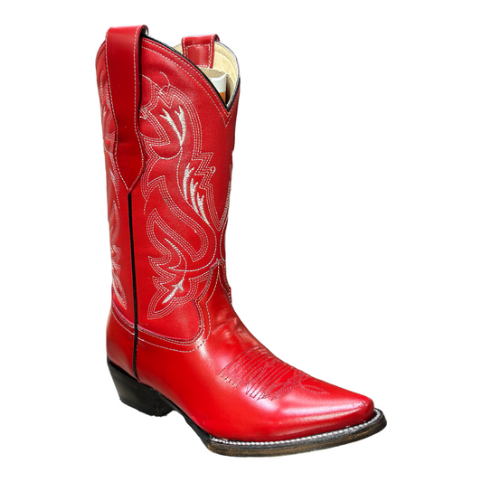 BOTA VAQUERA PUNTAL SIERRENO BOOTS PAULINA RED PARA DAMA botas sierreno