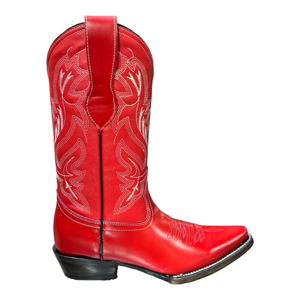 BOTA VAQUERA PUNTAL SIERRENO BOOTS PAULINA RED PARA DAMA botas sierreno